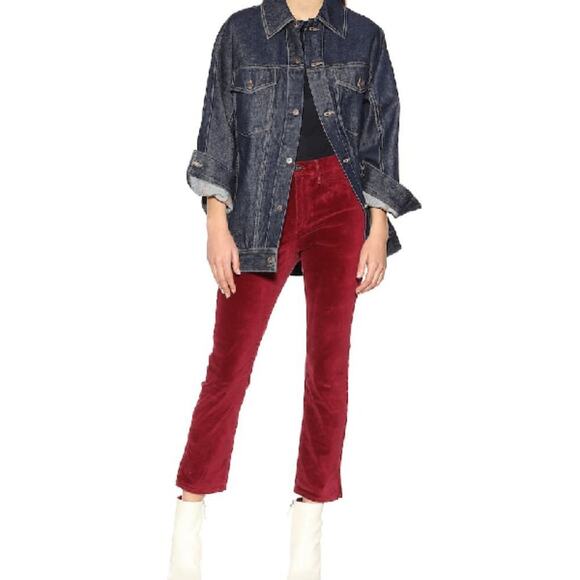 3x1 Higher Ground Cropped Stretch-cotton Velvet 25 - Picture 2 of 10